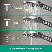 Hansgrohe Raindance select 120 ecosmart 3jet handdouche chroom 26521000 - thumbnail