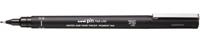 Uni Pin fineliner, ronde punt, 0,9 mm, zwart - thumbnail