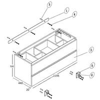 Onderkast Wiesbaden Vision Oak Eiken 100x46x53 cm - thumbnail