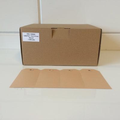 Manilla labels 55x110 mm nr. 5 1000 stuk Manilla labels 55x110 mm nr. 5 1000 stuk