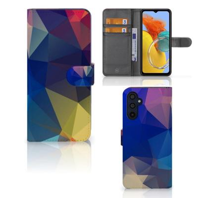 Samsung Galaxy M14 | Book Case | Polygon Dark