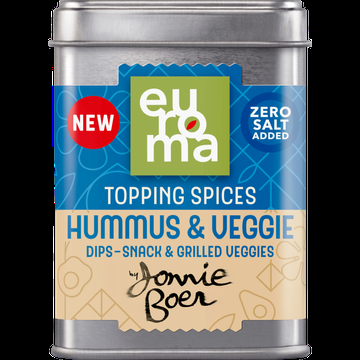 Euroma Hummus & Veggie Topping by Jonnie Boer 37g bij Jumbo