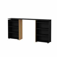 Bedombouw Naia - mat zwart - 160 cm - Leen Bakker - thumbnail