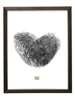 Deknudt Bruine fotokader met rand in zilver 20x30 S41VK3 - thumbnail