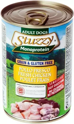 Can monoprotein chicken 400g Stuzzy Malanico - Malanico