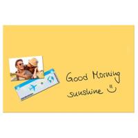 Sigel SI-B1208 Glasmagneetbord Be!Board 60x40 cm + 2 Magneten en Bevestigingsmateriaal Geel - thumbnail