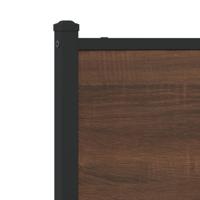 Bedframe zonder matras metaal bruin eikenkleurig 107x203 cm - thumbnail