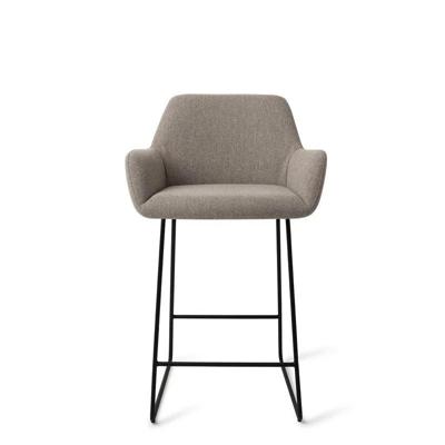 Jesper Home Barkruk 'Hiroo' Slide Black, kleur Foggy Fusion (zithoogte 65cm)