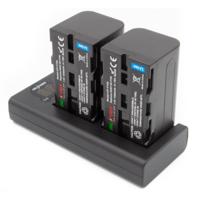 ChiliPower NP-F750 Sony USB Duo Kit - Camera accu set - thumbnail