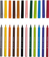 Viltstift bruynzeel kids set 12 kleuren | 6 stuks - thumbnail