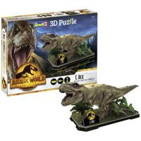 Revell 3d puzzel bouwpakket - jurassic world dominion t-rex - thumbnail