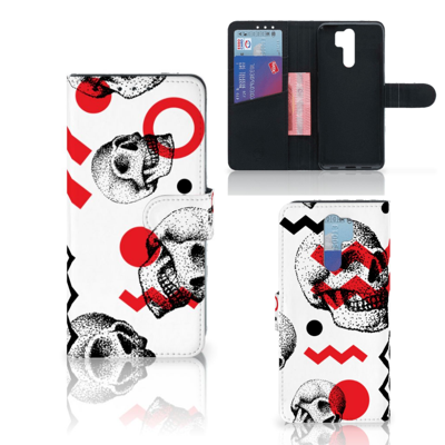 Telefoonhoesje met Naam Xiaomi Redmi 9 Skull Red Telefoonhoesje met Naam Xiaomi Redmi 9 Skull Red