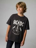 ACDC t-shirt met korte mouwen antraciet - thumbnail