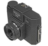 Holga 120N rolfilm camera set optical glas lens (incl. B+W film) - thumbnail