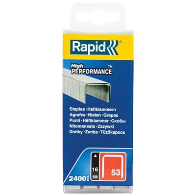 Rapid Nieten 16mm Type 53 Gegalvaniseerd, Kunststofbox 5000st Lengte 16mm