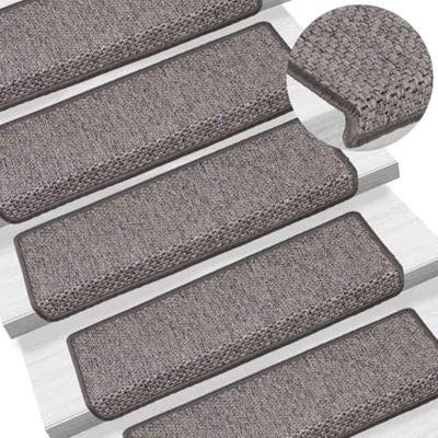 Trapmatten zelfklevend 15 st sisal-look 65x25 cm grijs en beige Trapmatten zelfklevend 15 st sisal-look 65x25 cm grijs en beige