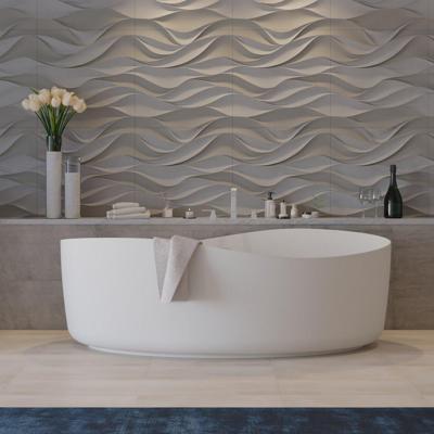 Ligbad Vrijstaand Ideavit Solidharmony 175x100x65 cm Solid Surface Mat Wit Ideavit