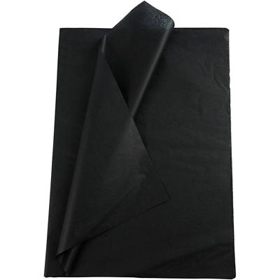 Creativ Company Tissuepapier, vel 50x70 cm, 17 gr, zwart, 10 vel/ 1 doos - thumbnail