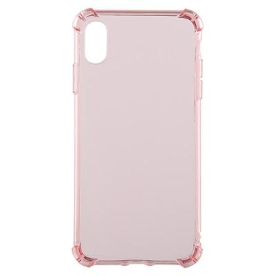 0 75 mm Dropproof transparante TPU Case voor iPhone XR (roze)