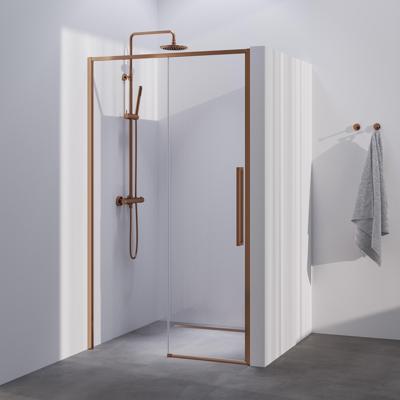 BRAUER Season nisdeur model B met schuifdeur helder glas 100x200 omkeerbaar incl. glascoating Season-Koper BRAUER Season nisdeur model B met schuifdeur helder glas 100x200 omkeerbaar incl. glascoating Season-Koper