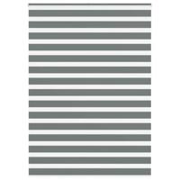 VidaXL Zebra rolgordijn 155x230 cm stofbreedte 150,9 cm donkergrijs - thumbnail