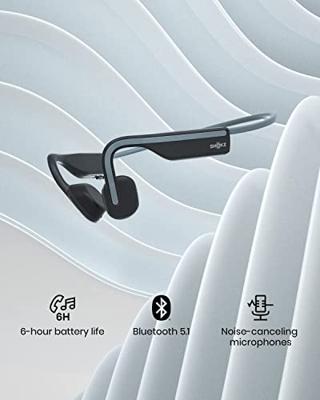 SHOKZ OpenMove Hoofdtelefoons Draadloos Neckband Sporten Bluetooth Grijs - thumbnail