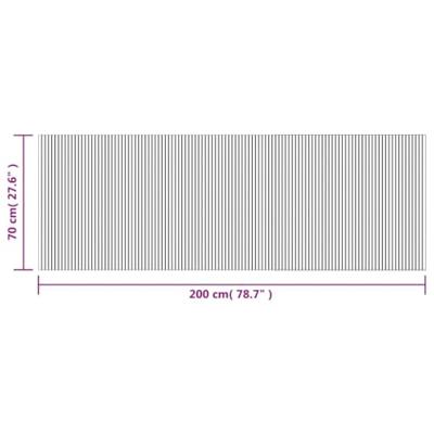 VidaXL Vloerkleed rechthoekig 70x200 cm bamboe lichtnaturel