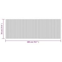 Vloerkleed rechthoekig 70x200 cm bamboe lichtnaturel - thumbnail