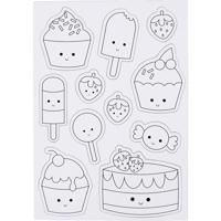 Creativ Company Magneten, zoetigheden, afm 14,85x21 cm, 1 vel - thumbnail