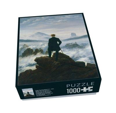 Puzzel (1000 stukjes): Wanderer über dem Nebelmeer, Caspar David Friedrich, Hamburger Kunsthalle