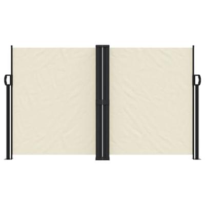 VidaXL Tuinscherm uittrekbaar 140x600 cm crème
