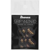 Ibanez PPA16MSGBK Grip Wizard Sand Grip plectrumset 6-pack medium zwart - thumbnail