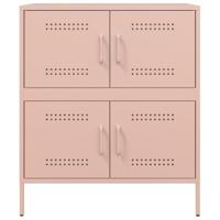Dressoir 68x39x79 cm staal roze - thumbnail