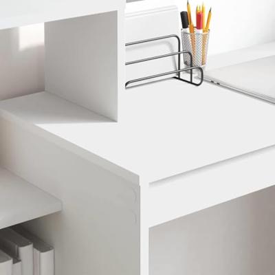 Bureau met plank met opslag Wit 100 x 40 x 90 cm Bewerkt hout - thumbnail