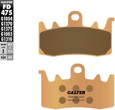 GALFER remblokken "fd475 brake pad fd475 g1310 sint.metal rac.pro.