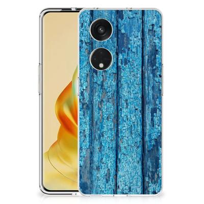 OPPO Reno8 T 5G | Bumper Hoesje | Wood Blue