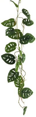 Philo split leaf garland green 120cm