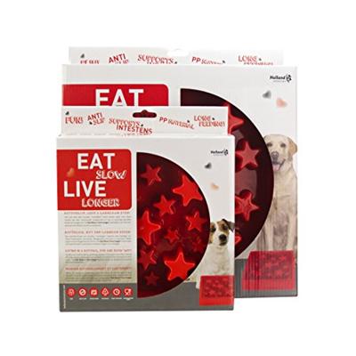 Eat Slow Live Longer Voedsel Voedsel Langzaam Leeft Lange Rode Ster L
