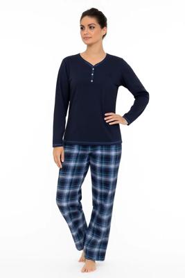 Irresistible dames pyjama lange mouw - Flanellen broek