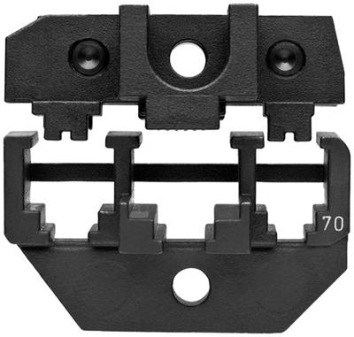 Knipex 97 49 70 Krimpinzetstuk Modulaire stekkers (western) RJ10, RJ11, RJ12, RJ45 Geschikt voor merk Knipex 97 43 200, 97 43 E, 97 43 E AUS, 97 43 E UK, 97 43