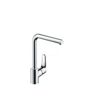 Hansgrohe Focus keukenkraan met rechte hoge uitloop chroom 31817000 - thumbnail