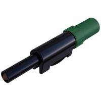 SKS Hirschmann SLS 20 B Laboratoriumstekker Stekker, recht Stift-Ø: 4 mm Groen 1 stuk(s) - thumbnail