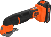BLACK+DECKER BDCOS18D1K 18V 2.0Ah Oscillerende multitool in koffer | 1 18V 2.0Ah accu + 1A Lader | In koffer | 20 accessoires - BDCOS18D1K-QW - thumbnail