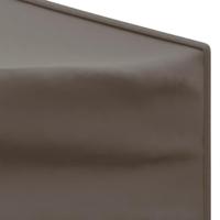 Partytent inklapbaar met zijwanden 3x3 m taupe - thumbnail