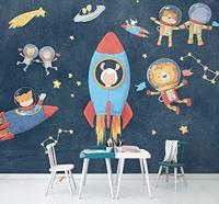 Komar Into Adventure Fotobehang Friends in Space - IAX7-0036 - thumbnail