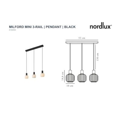 Hanglamp glas eettafel 'Milford' 3 bollen opaal 52 cm Hanglamp glas eettafel 'Milford' 3 bollen opaal 52 cm