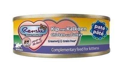 Renske Graanvrij pâté kip natvoer kat (blikjes) 2 trays (48 x 70 g)