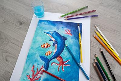 Eberhard Faber ef-516012 aquarelpotlood kartonetui à 12 stuks met penseel