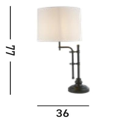 Searchlight Klassieke bureaulampMunich - EU12082-1BK