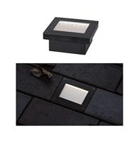 Paulmann 94578 Domenic Inbouwlamp op zonne-energie Energielabel: A (A - G) 0.1 W Warmwit Zwart - thumbnail